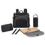 Sac à dos à langer en cuir PU, pratique et élégant