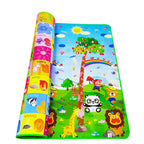 Tapis d'éveil XXL réversible avec motifs animaux et numéros pour enfants.