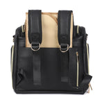 Sac à dos à langer en cuir PU, pratique et élégant