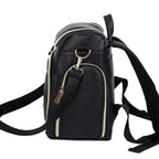 Sac à dos à langer en cuir PU, pratique et élégant