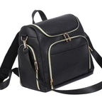 Sac à dos à langer en cuir PU, pratique et élégant