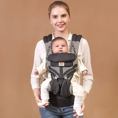 Porte-bébé Ergonomique 360° - Accessoire Parental Respirant Multifonction