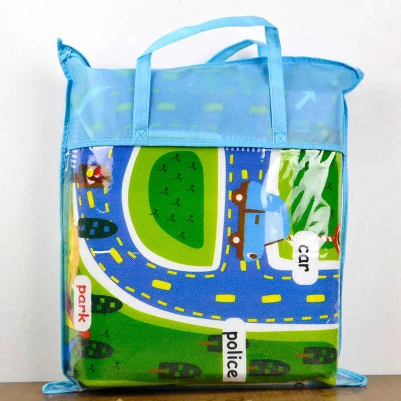 Tapis de Jeu Antidérapant - Circuit Urbain pour Enfants