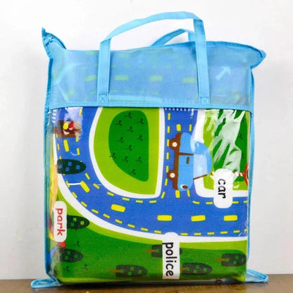 Tapis de Jeu Antidérapant - Circuit Urbain pour Enfants