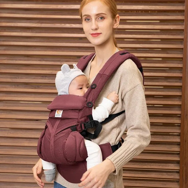 Porte-bébé Ergonomique 360° - Accessoire Parental Respirant Multifonction