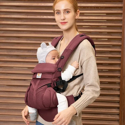 Porte-bébé Ergonomique 360° - Accessoire Parental Respirant Multifonction