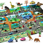 Tapis de Jeu Voiture pour Enfants - Circuit de Circulation, Imperméable, 100x130cm