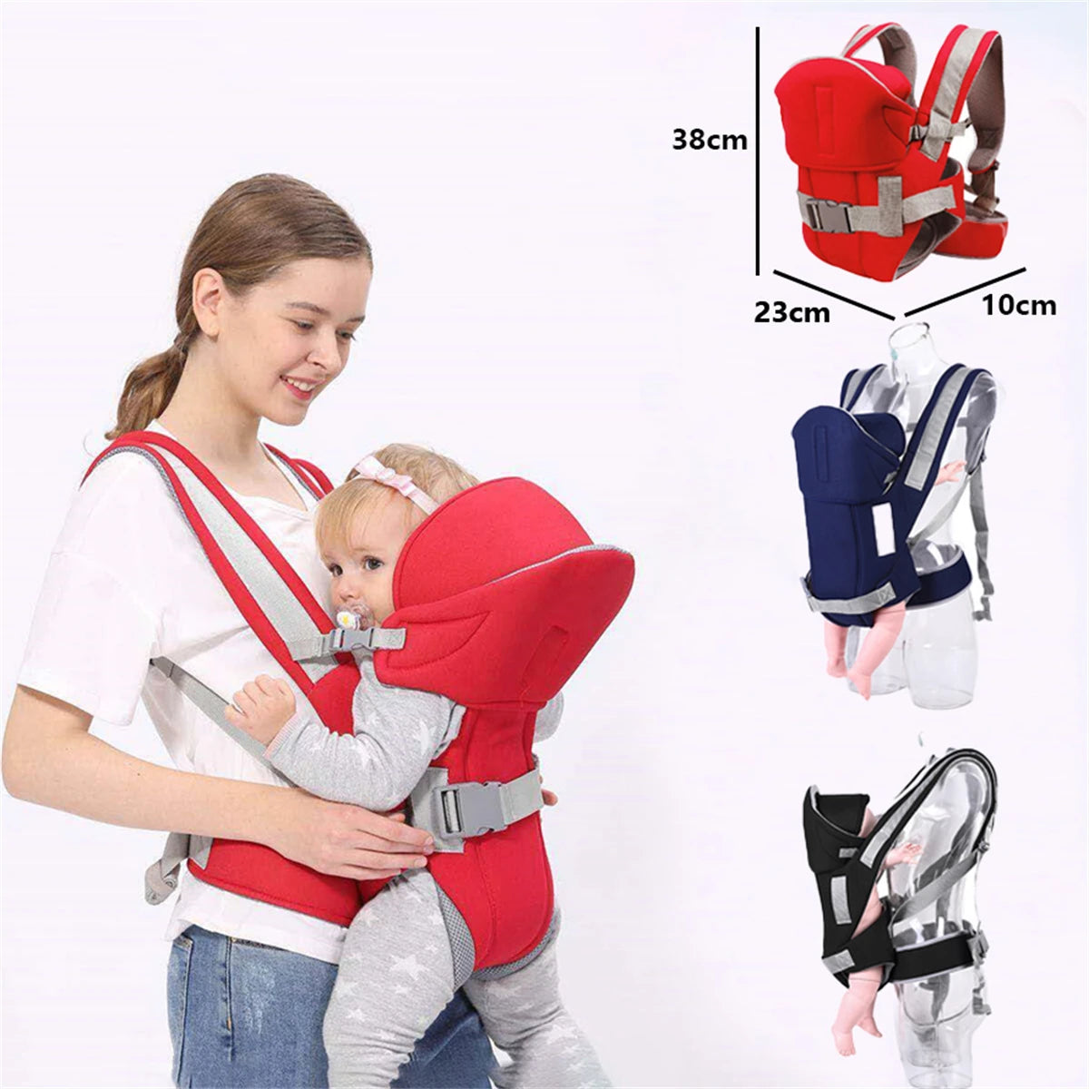 Porte-bébé Ergonomique Renforcé - Confort pour Voyages et Extérieur