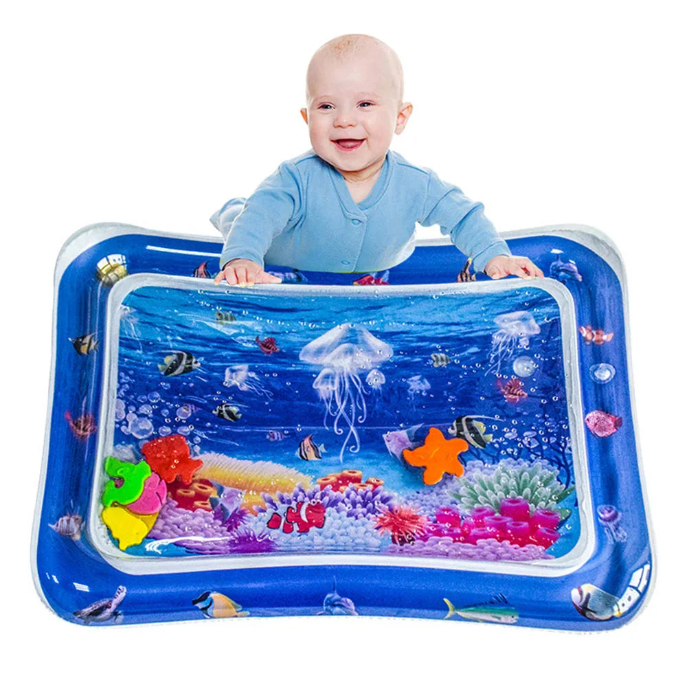 Tapis d'éveil gonflable - Matelas sensoriel en eau pour bébé, Jouet Éducatif