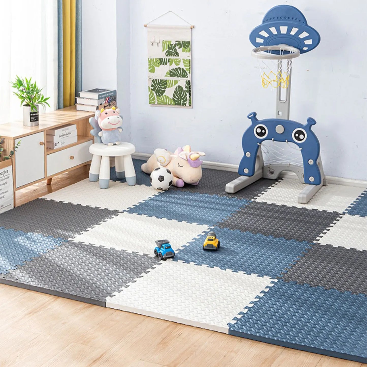 Tapis de Sol Puzzle Bébé - Moquette Jeu en Mousse EVA - 16 Pièces