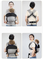 Écharpe Porte-Bébé Évolutive - Confort de Nouveau-Né à Enfant