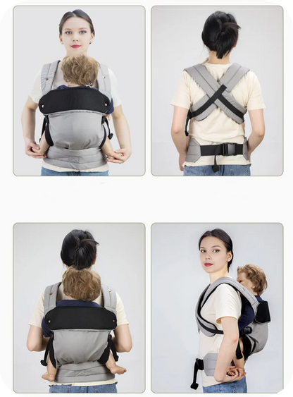 Écharpe Porte-Bébé Évolutive - Confort de Nouveau-Né à Enfant