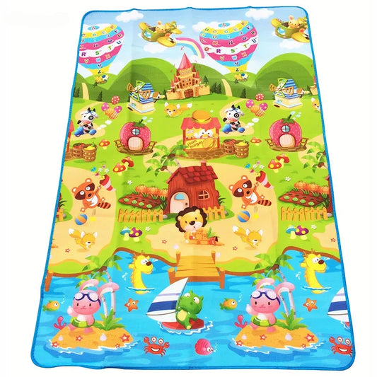 Tapis d'Éveil Puzzle pour Bébé, Surface de jeu en Mousse 180x120cm