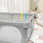 IMBABY Parc Bébé 120x160cm, Espace de Jeu Sécurisé pour Enfants