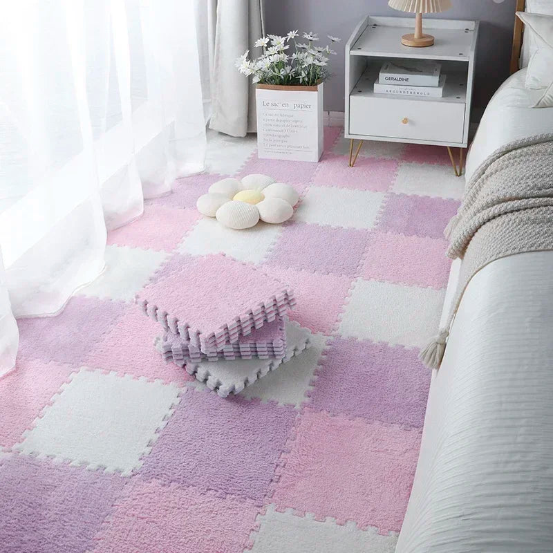 Tapis de Sol Bébé Rembourré - Confort et Sécurité pour Jeux d'Enfant