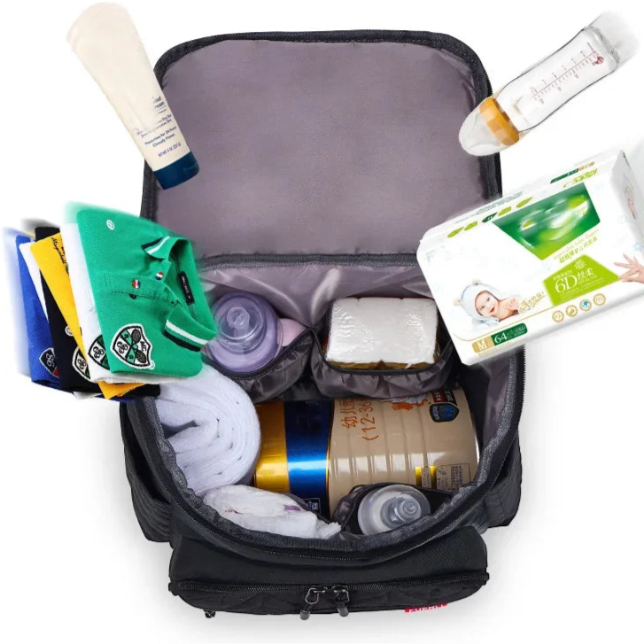 Sac à dos à langer - Multi-poches, Imperméable, Confort et Style