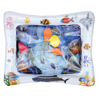 Tapis d'éveil rafraîchissant pour bébé - Coussin d'eau sensoriel et moteur