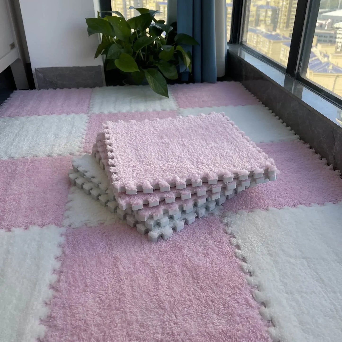 Tapis de Sol Bébé Rembourré - Confort et Sécurité pour Jeux d'Enfant