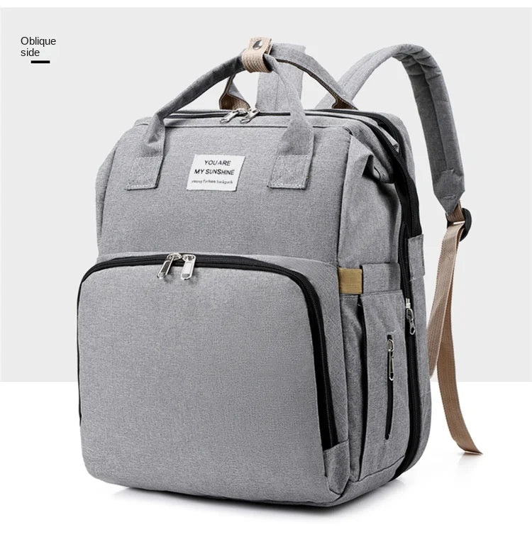 Sac à dos à langer multifonction - Matelas intégré, Isolation pour biberon