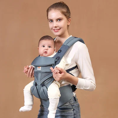 Porte-bébé Ergonomique 360° - Accessoire Parental Respirant Multifonction