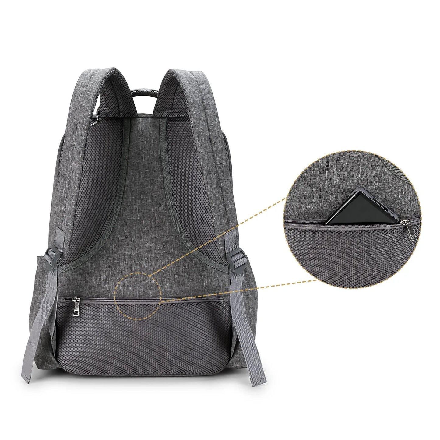 Sac à dos à langer: Design hydrofuge, Confort voyage, Rangement facile