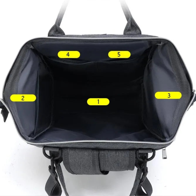 Sac de Maternité Élégant - Rangement Pratique pour Bébé - Accessoire Parental Essentiel