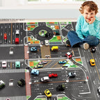 Tapis de Jeu Routier XXL pour Enfants 130x100cm