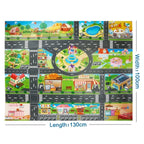 Tapis de Jeu Voiture pour Enfants - Circuit de Circulation, Imperméable, 100x130cm
