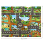 Tapis de Jeu Voiture pour Enfants - Circuit de Circulation, Imperméable, 100x130cm