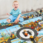 Tapis de Jeu Routier XXL pour Enfants 130x100cm