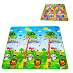 Tapis d'éveil réversible XXL avec motifs animaux et alphabets pour enfants.