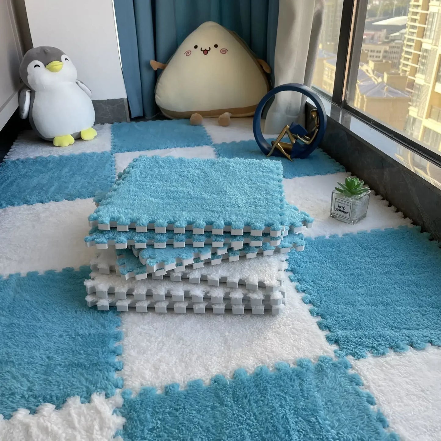 Tapis de Sol Bébé Rembourré - Confort et Sécurité pour Jeux d'Enfant