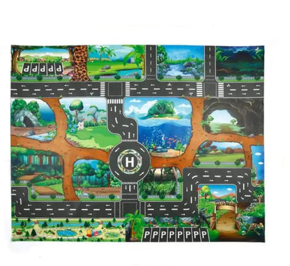 Tapis de Jeu Routier XXL pour Enfants 130x100cm