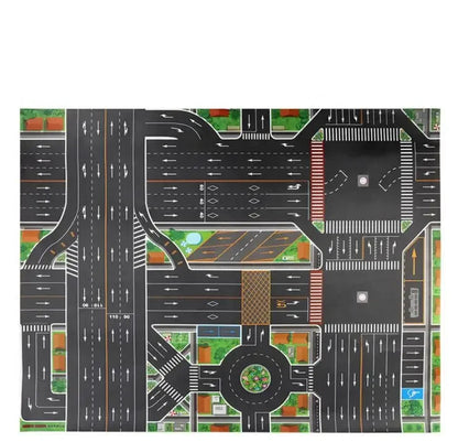 Tapis de Jeu Routier XXL pour Enfants 130x100cm