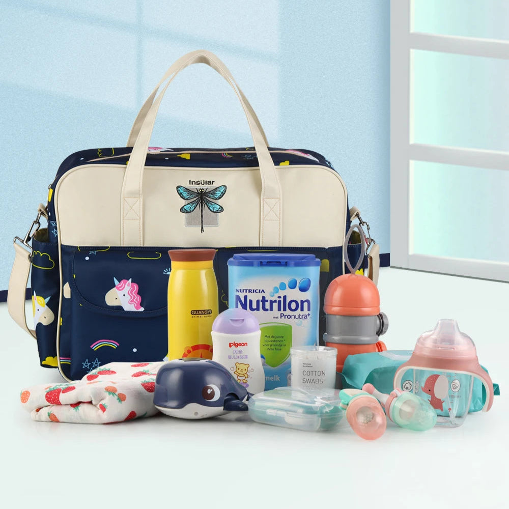 Sac Maternité Multifonction Imperméable - Rangement Pratique pour Bébé